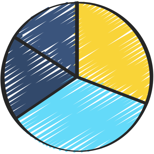 diagramme circulaire Juicy Fish Sketchy Icône