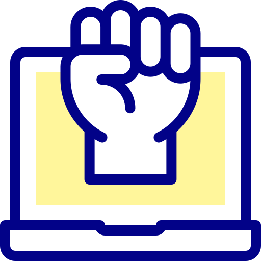 Protest Detailed Mixed Lineal color icon