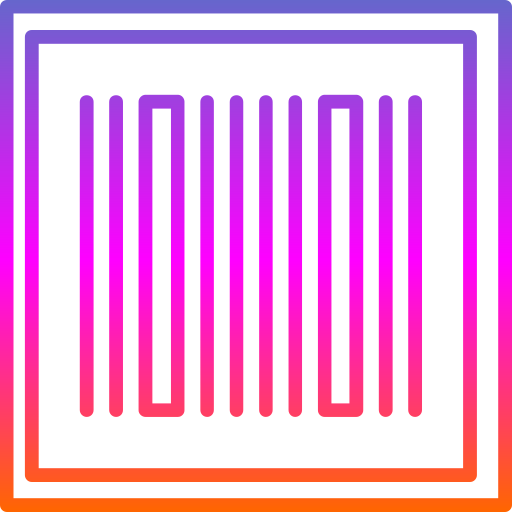 Штрих-код Generic gradient outline иконка