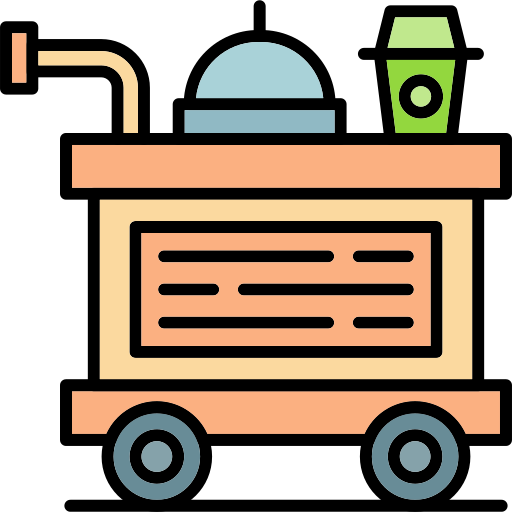 Food trolley Generic color lineal-color icon