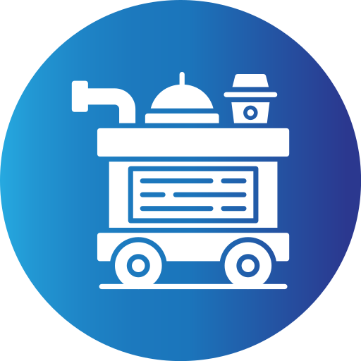 Food trolley Generic gradient fill icon