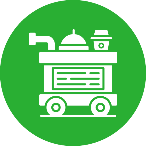 Food trolley Generic color fill icon