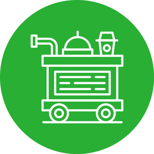 Food trolley Generic color fill icon