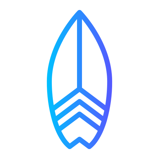 tabla de surf Generic gradient outline icono