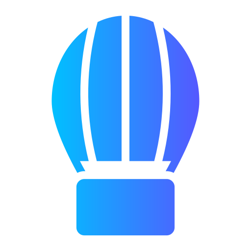luchtballon Generic gradient fill icoon