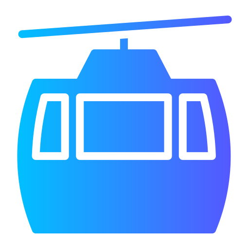 Chairlift Generic gradient fill icon