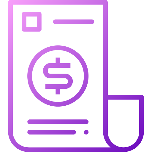 Invoice Generic gradient outline icon