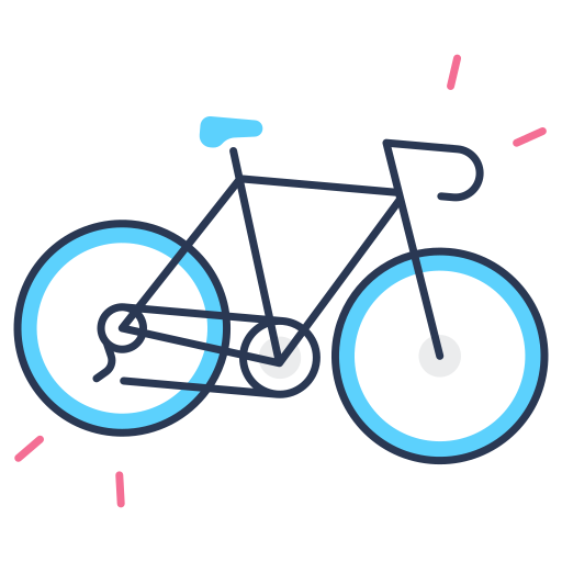 Road bike Generic color fill icon