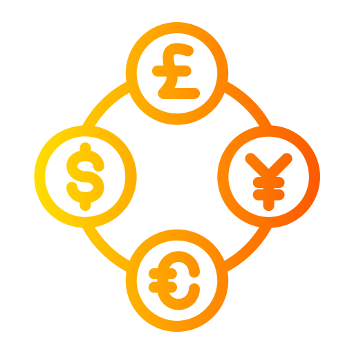 Currency Exchange Generic gradient outline icon