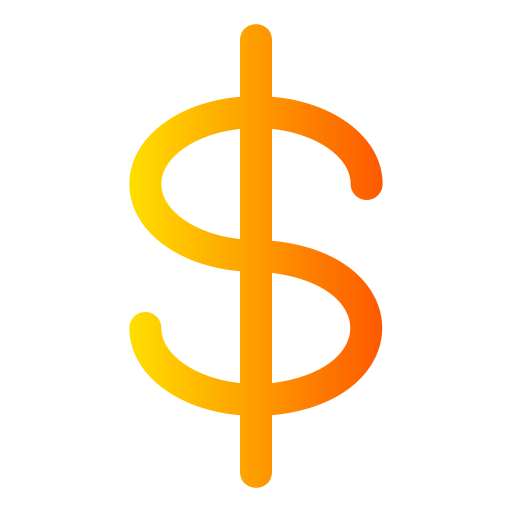 dólar Generic gradient fill icono