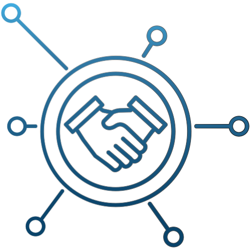 Networking Generic gradient outline icon