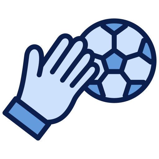 voetbal handschoenen Generic color lineal-color icoon