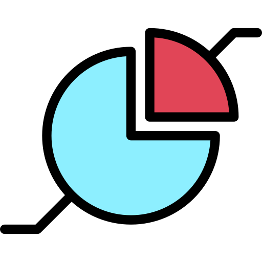 analysediagramm Generic color lineal-color icon