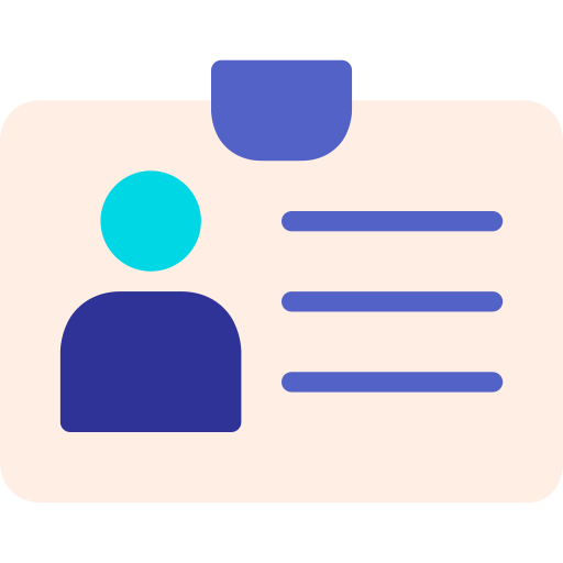 ID card Generic color fill icon