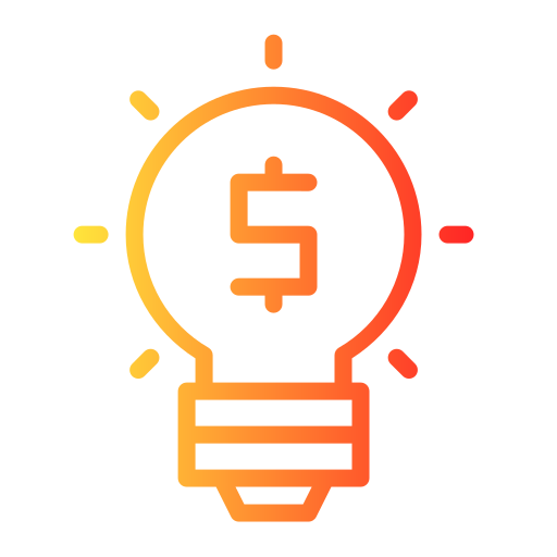 Idea bulb Generic gradient outline icon