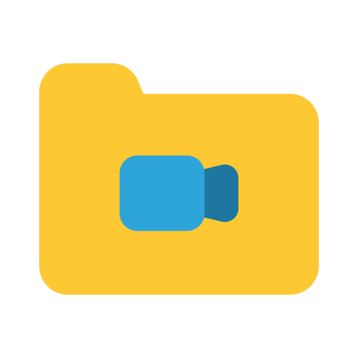 비디오 Generic color fill icon