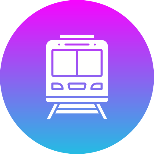 High speed train Generic gradient fill icon