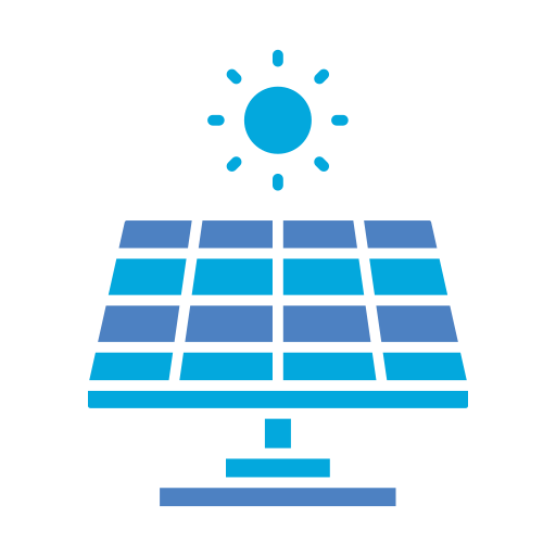 energía solar Generic color fill icono