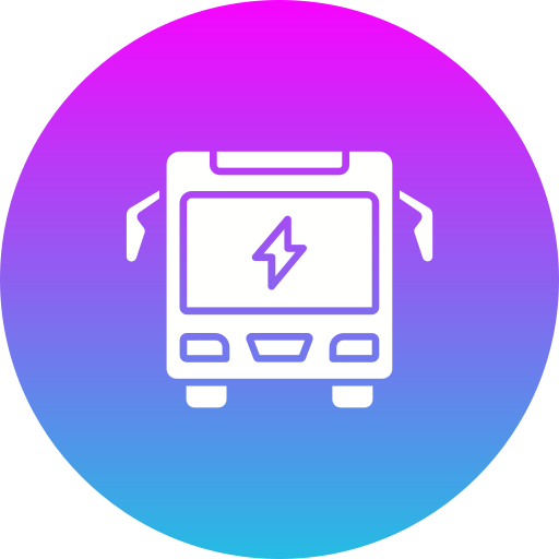 Electric bus Generic gradient fill icon