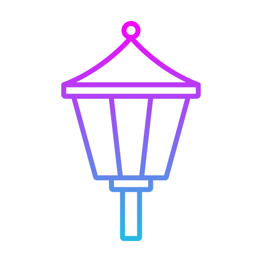 lampa uliczna Generic gradient outline ikona