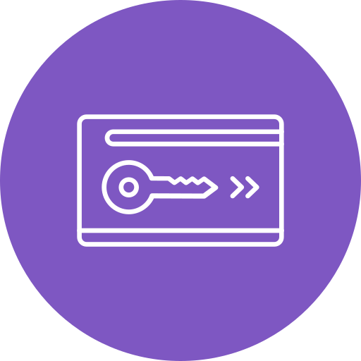 Keycard Generic color fill icon