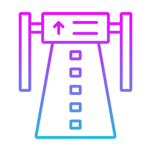 autostrada Generic gradient outline ikona