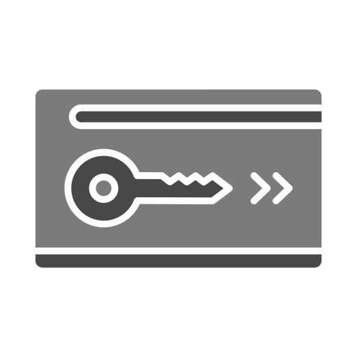 Keycard Generic color fill icon