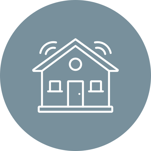 Smart house Generic color fill icon