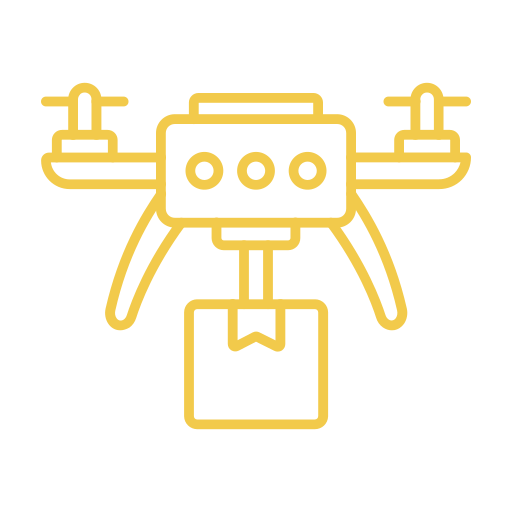 Drone delivery Generic color outline icon