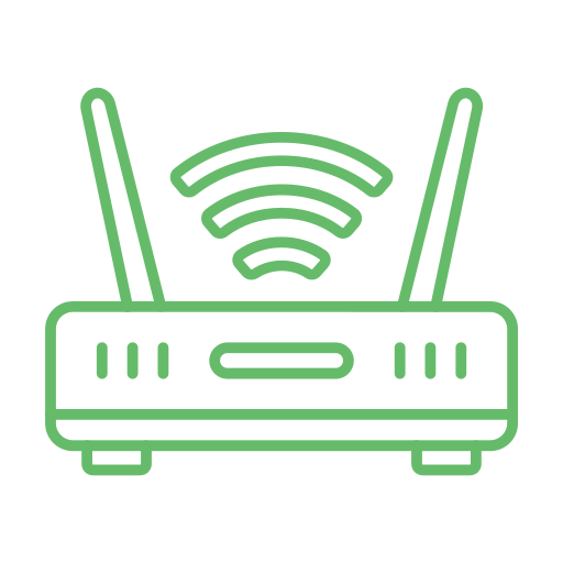router de wifi Generic color outline icono