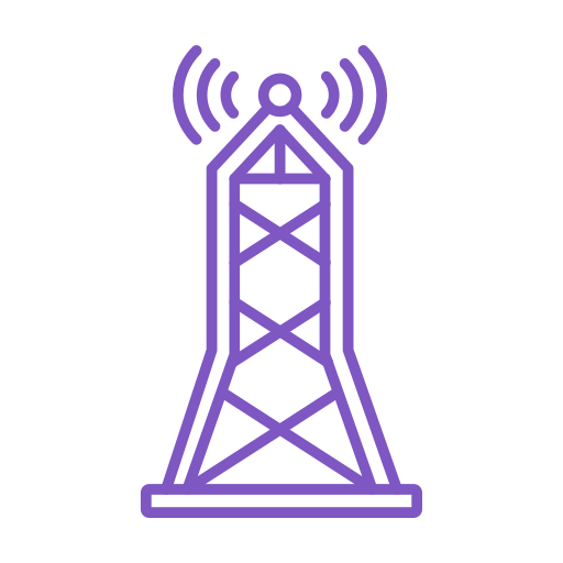 Signal tower Generic color outline icon
