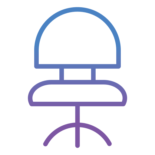 krzesło biurowe Generic gradient outline ikona