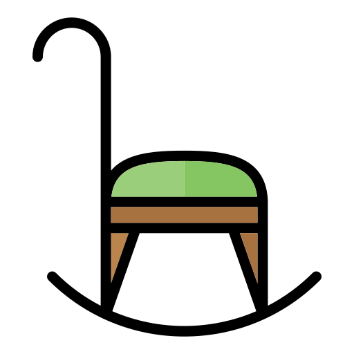 schommelstoel Generic color lineal-color icoon
