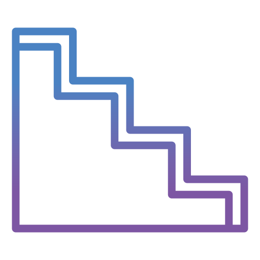 Stairs Generic gradient outline icon