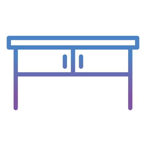 Desk Generic gradient outline icon