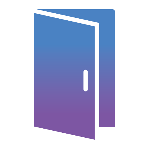 Open door Generic gradient fill icon