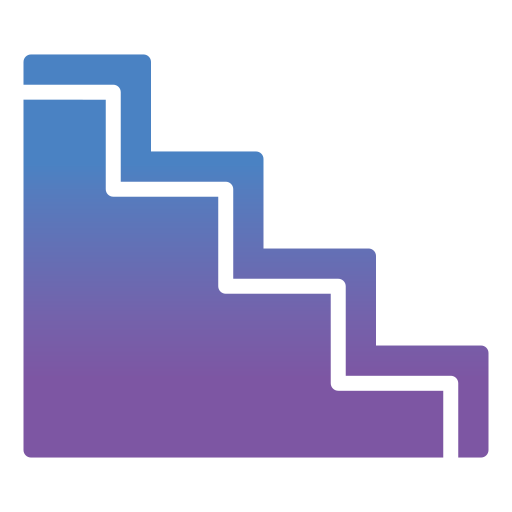 계단 Generic gradient fill icon