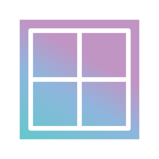 cadre de fenêtre Generic gradient fill Icône