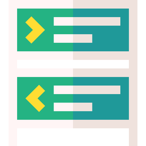richtungszeichen Basic Straight Flat icon