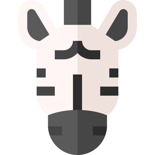 zebra Basic Straight Flat icoon