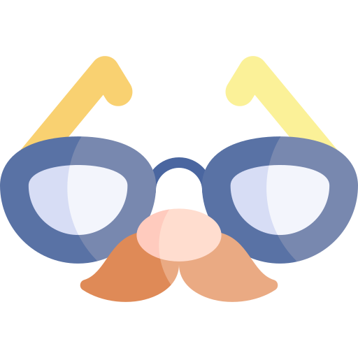 lunettes de fête Kawaii Flat Icône