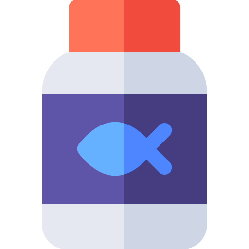 aceite de pescado Basic Rounded Flat icono