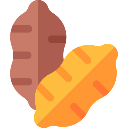 Сладкая картошка Basic Rounded Flat иконка