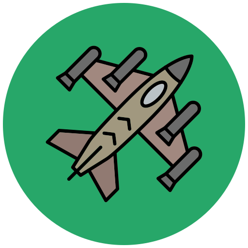 전투기 Generic color lineal-color icon