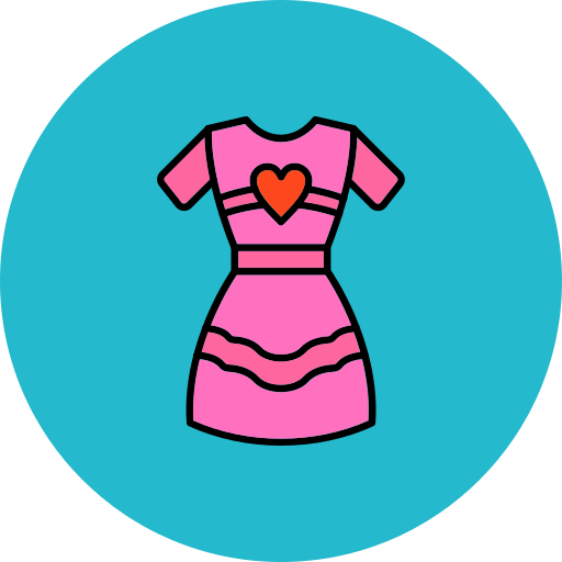 Платье Generic color lineal-color иконка