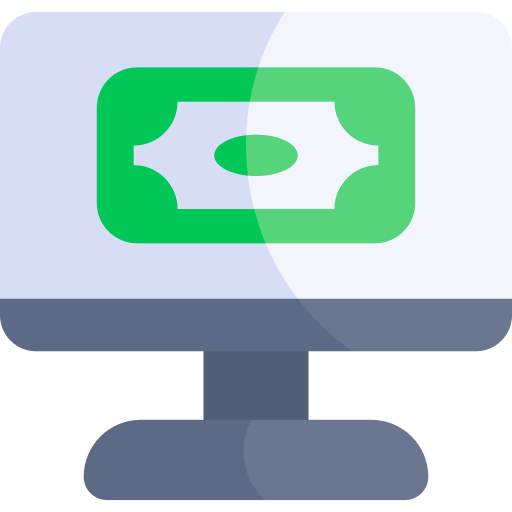 banca por internet Kawaii Flat icono