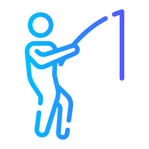 pescador Generic gradient outline icono