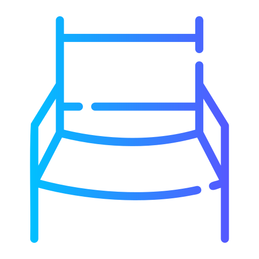 sedia pieghevole Generic gradient outline icona