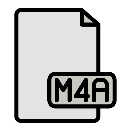 m4a Generic color lineal-color icon