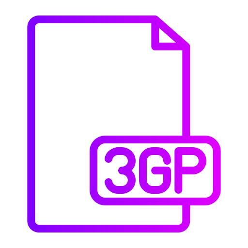 3gp Generic gradient outline icoon